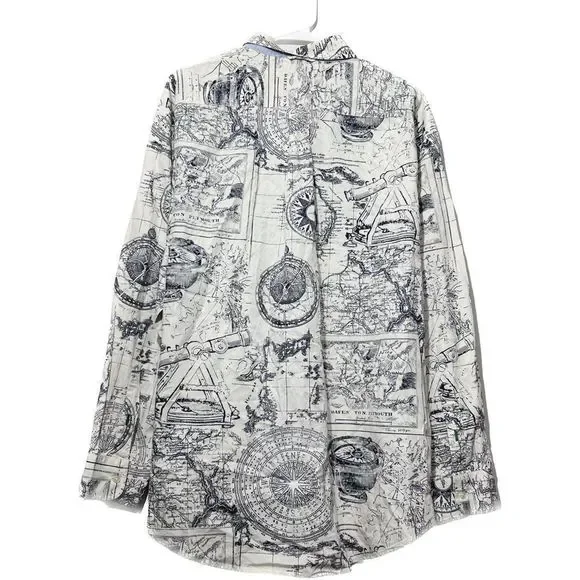 - Tommy Hilfiger, men’s XL, long sleeve, button, front, nautical,‎ explorer… - Picture 4 of 6